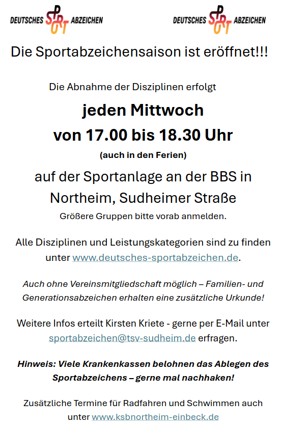 Infos Sportabzeichen